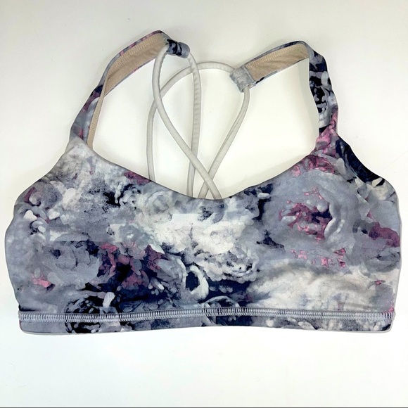 Lululemon Free To Be Bra Parallel Strap Moody Mirage Sz 4 - Picture 4 of 10